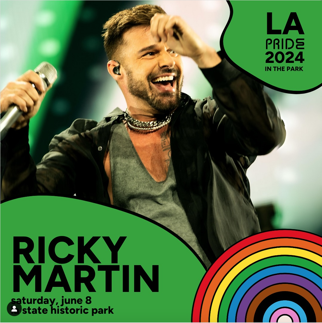 Ricky Martin performs at LA Pride in the Park